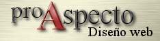 Banner de "ProAspecto dise�o de p�ginas web"